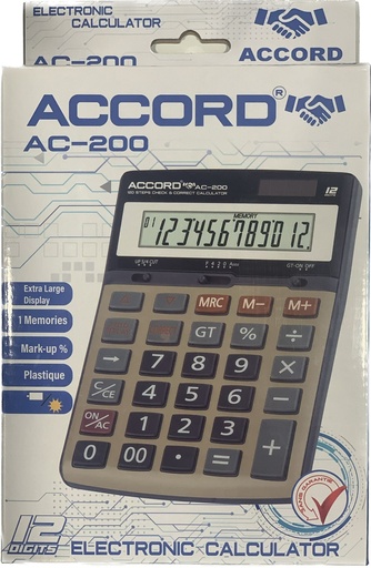 Calculatrice Bureau AC-200 CD-2449RP