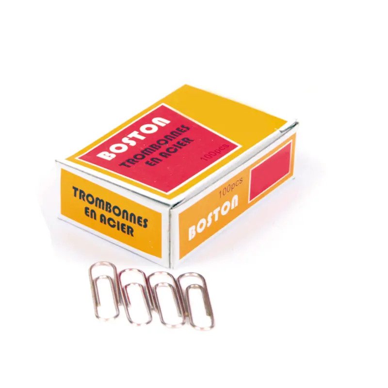 TROMBONES D'OR DANS Elegant Porte-clip Blanc En Marbre Magnetique, 28mm
