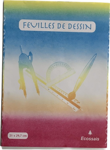 Feuilles de dessin perforees