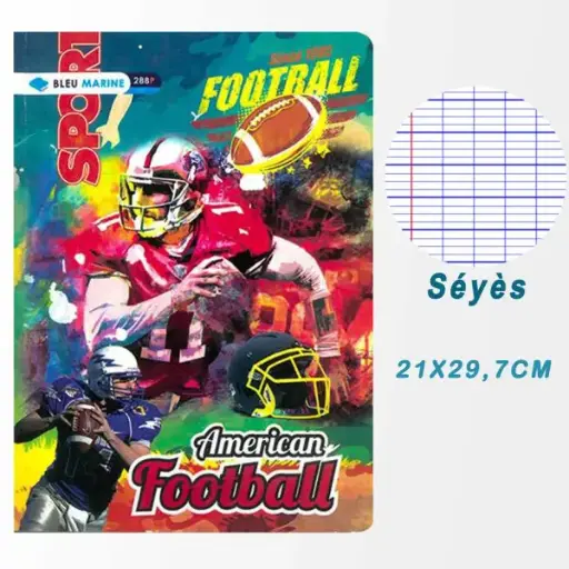 cahier broché 288P séyès 21x29 BM