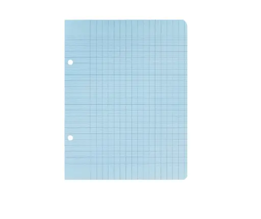 Doubles feuilles bleu 80p 17x22 10x10