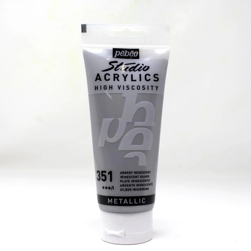 ACRYLIQUE FINE STUDIO100 ml N°351 argent - Pébéo