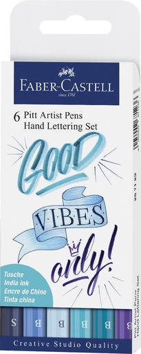 Pitt artist pen lettrage bleu manuel india - Faber Castell