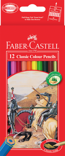 12 Classic Colour Pencils Faber castell
