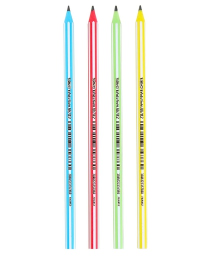 Crayon bic evol stripes hb2
