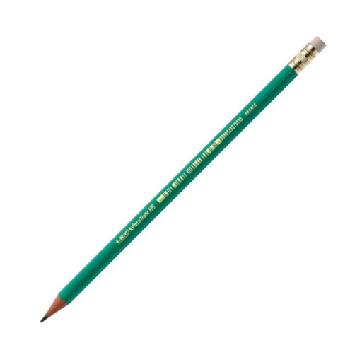 Crayon noir HB2 BIC + Gomme