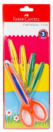Ciseau créatif 3 découpes - Faber Castell