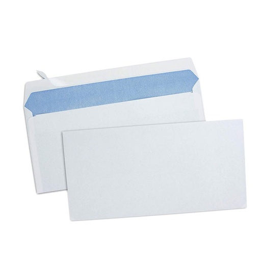 Enveloppe blanche 11.5x23mm