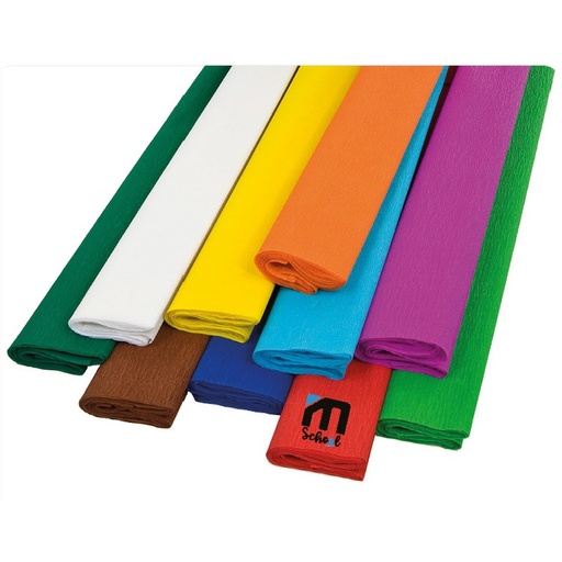 Papier crepon 50cm*2m Mschool
