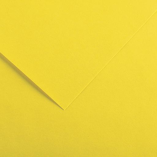 Feuille de dessin 50x65 cm jaune canari 150g(n°4)
