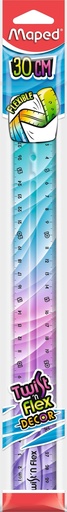Règle en plastique incassable - 30 cm - Twist'n Flex - Maped