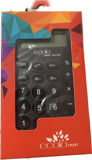 Calculatrice PM 8 Chiffres 2 Couleurs Ecolo