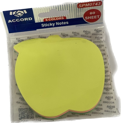 Post It Assortiment De Formes 5 Couleurs Accord