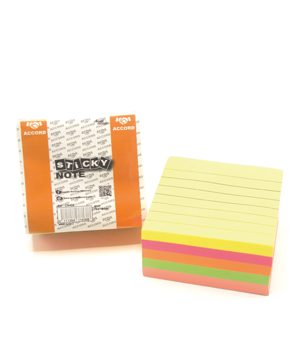 Post It 76*76 surligne 5colors cube fluo