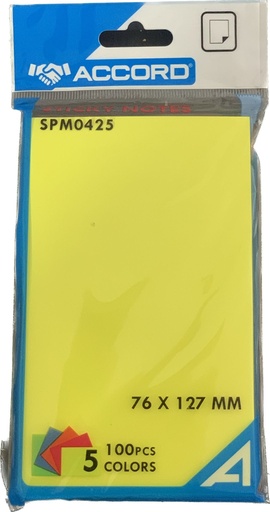 Post It 76*127 5 colors 100f