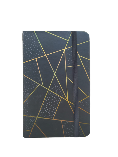 Bloc note A5 doré multiforme