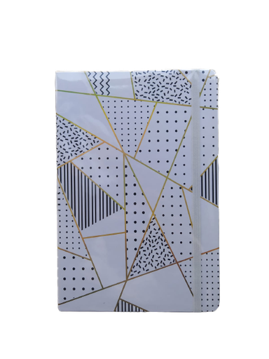 Bloc note A6 Tendance doré multiforme