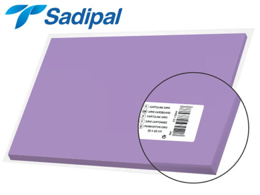 Papier Bristol 50*65  VIOLET - Sadipal