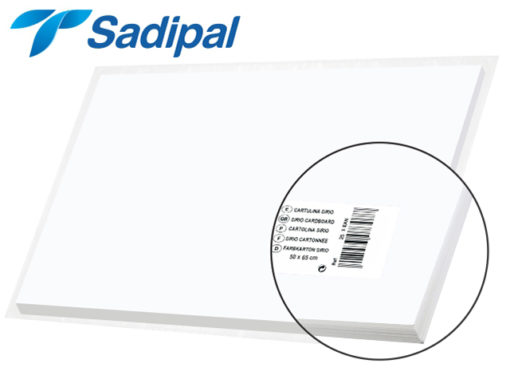 Papier Bristol 50*65  BLANC - Sadipal