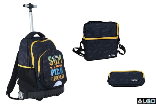 Cartable trolley 3 pièces 17" Summer- ALGO