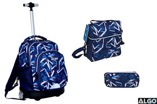 Cartable trolley 3 pièces 17" Geometry - ALGO