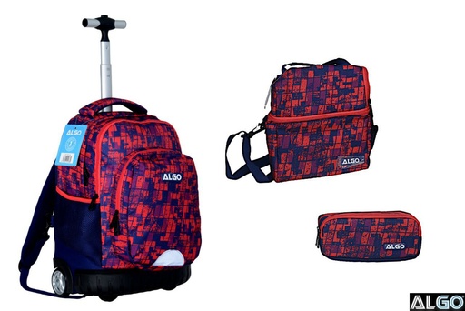 Cartable trolley 3 pièces 17" Algorithm - ALGO