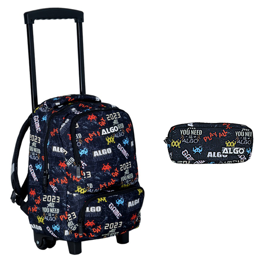 Cartable trolley 2 pièces 16" play