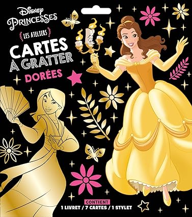 DISNEY PRINCESSES - Les Ateliers Disney - Cartes à gratter dorées