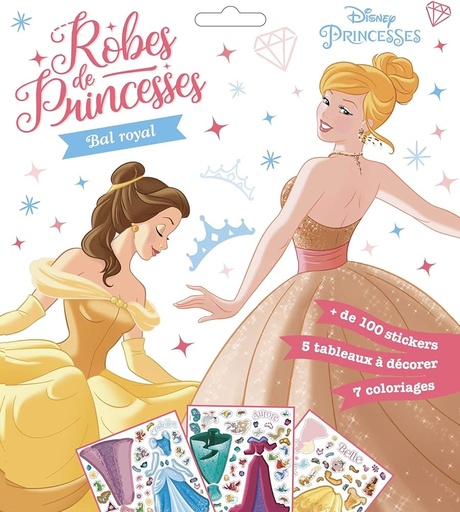 DISNEY PRINCESSES - Robes de princesses - Pochette plate - Bal Royal