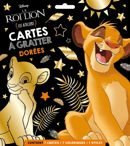 Cartes à gratter dorées Le Roi Lion - Les ateliers