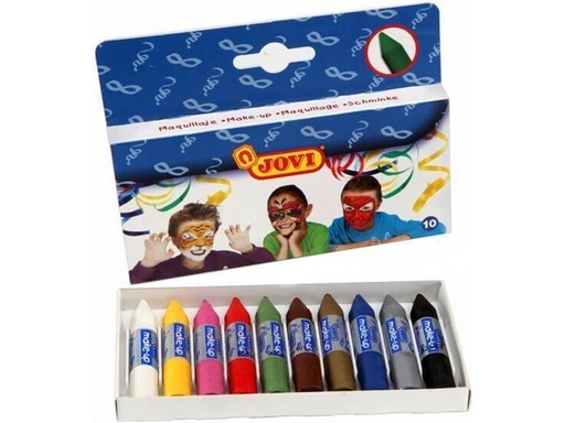 Boite maquillage 10 batonnets 4Gr - 10 couleurs