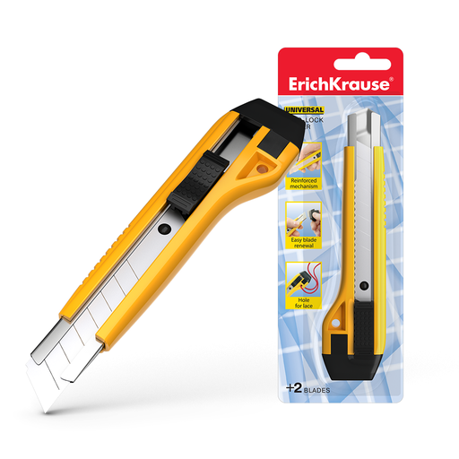 Cutter 18mm metal automatic jaune