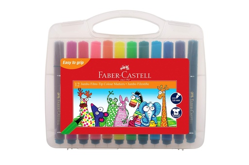 Feutre jumbo moyen boite x12 - Faber Castell