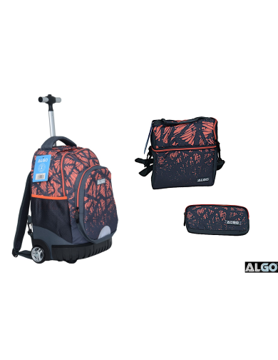 Cartable trolley 3 pièces 17" SAFARI - ALGO