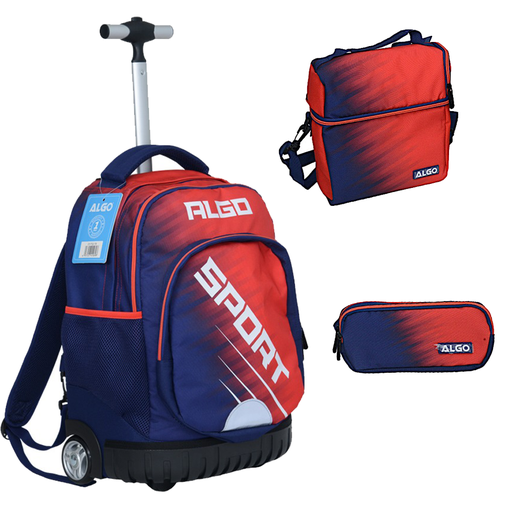 Cartable trolley 3 pièces 17" SPORT - ALGO